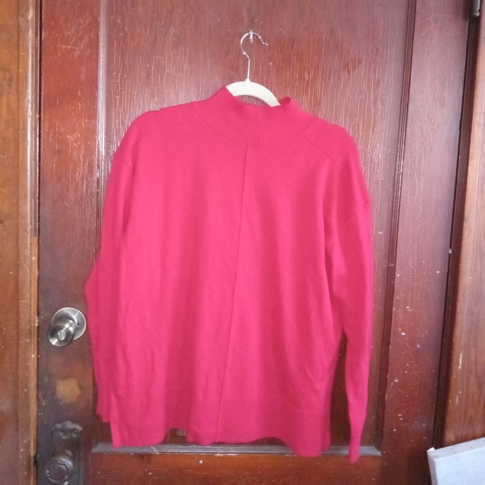 Karen Scott Lightweight Red Sweater Large Offers Welcome Fall Looks